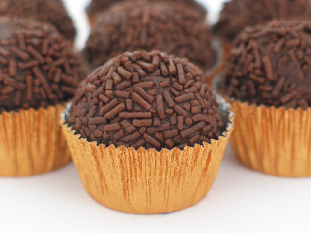 Brigadeiro servido