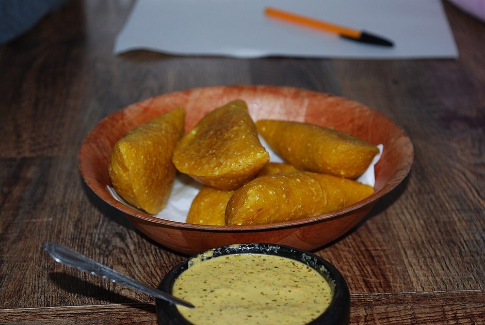 Empanadas colombianas servido
