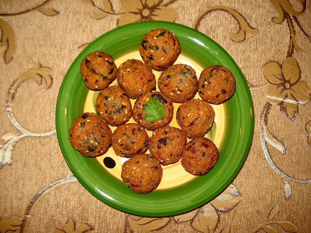 Falafel servido