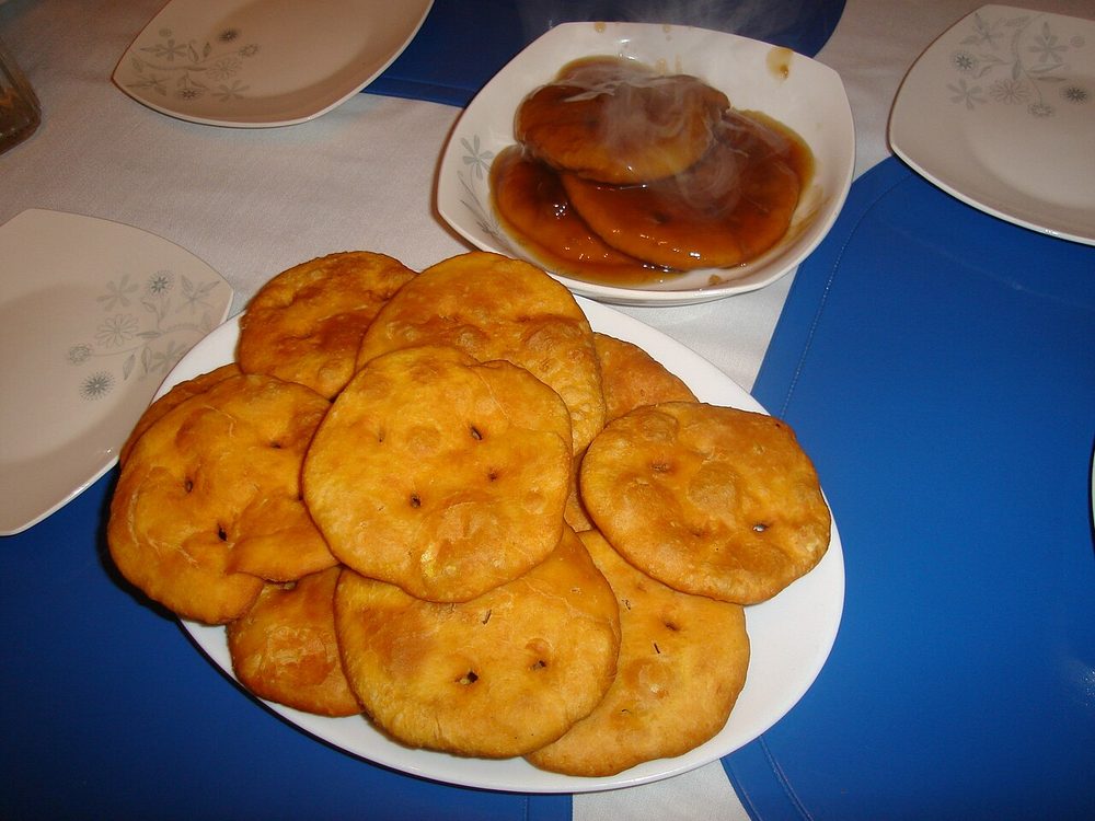 Sopaipillas servido